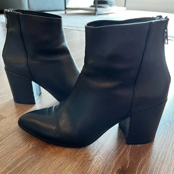 Steve Madden Shoes Steve Madden Jillian Black Leather Booties